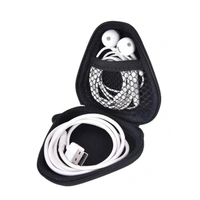 Earphone Box Triangular - black, universal