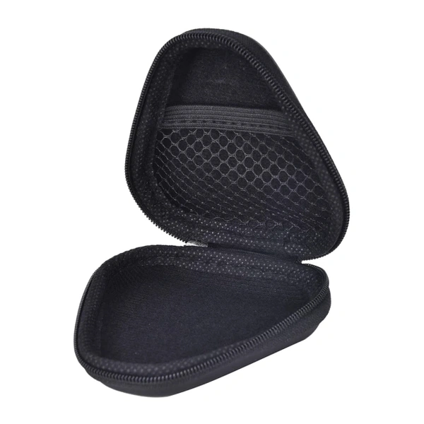 Earphone Box Triangular - black, universal