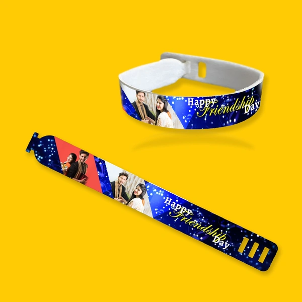Friendship Day Band Print Your Friends Photos Here (Washable & Waterproof) - Universal