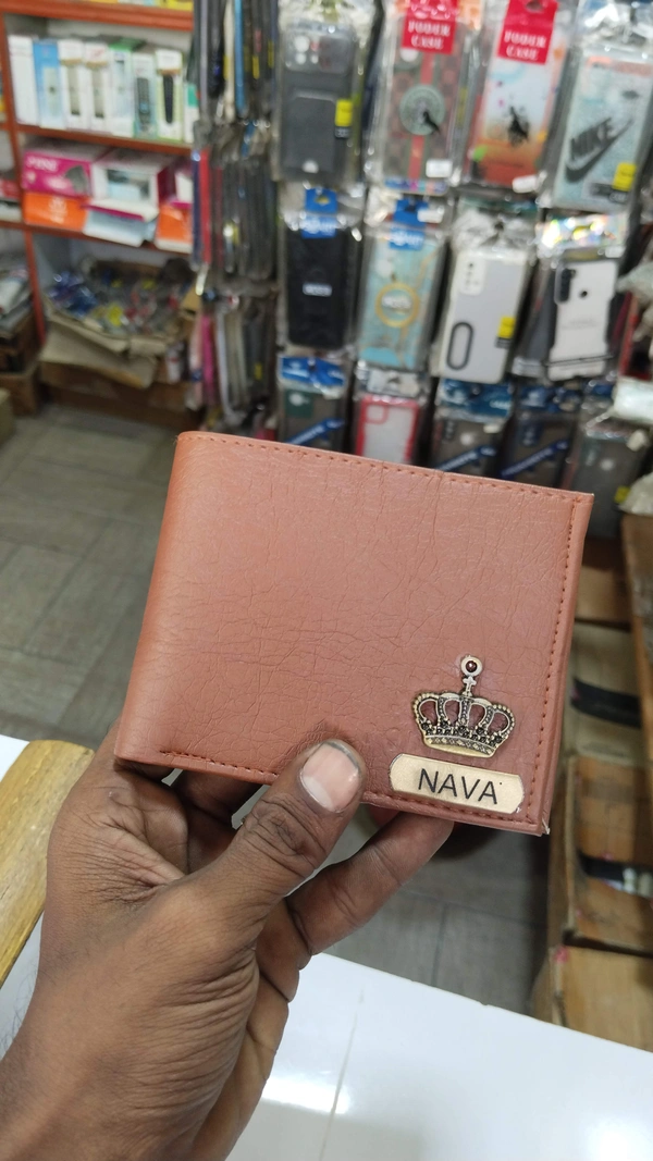 Customised Mens Wallet Available  - Brown