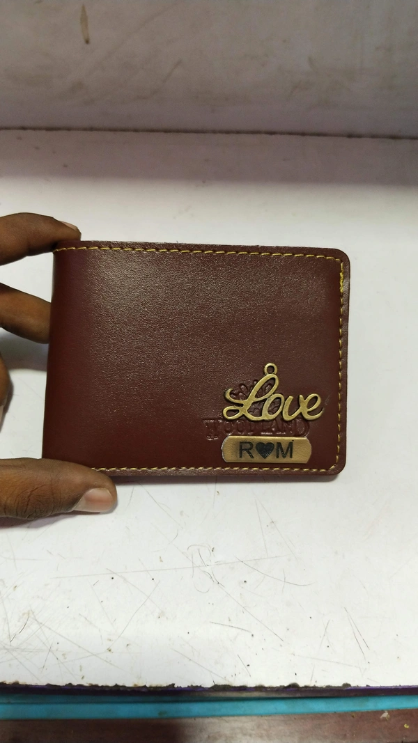 Customised Mens Wallet Available  - Brown