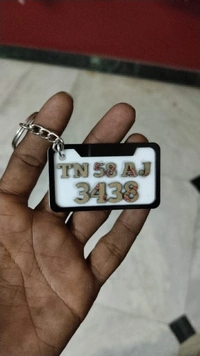 Number Plate Keychain 