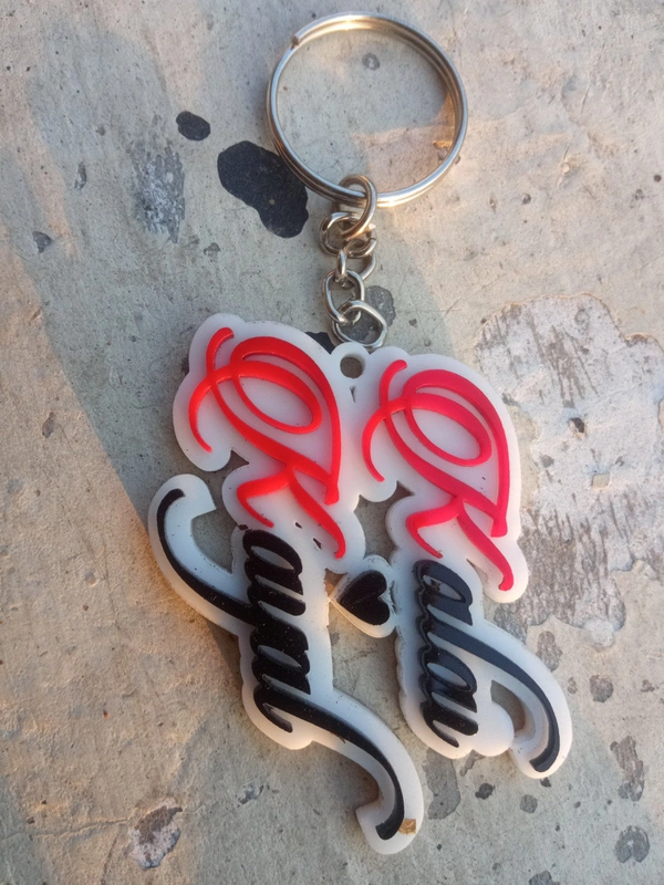 Couples Name Keychain 