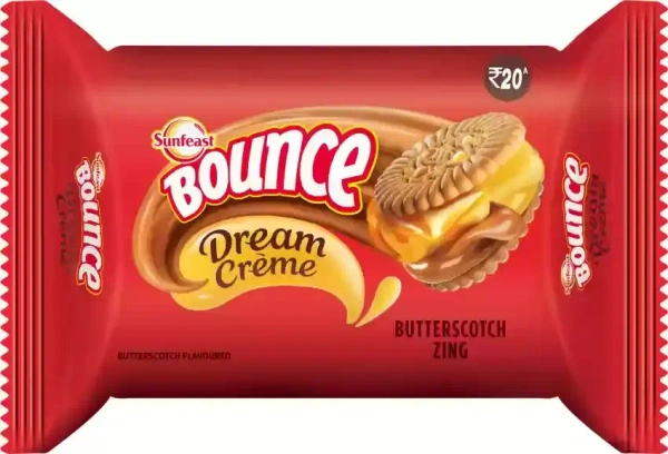 Sunfeast Bounce Dream Cream Butterscotch Zing Pack, 120g