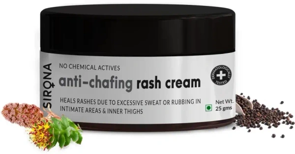 Sirona Natural Anti Chafing Rash Cream, 25g