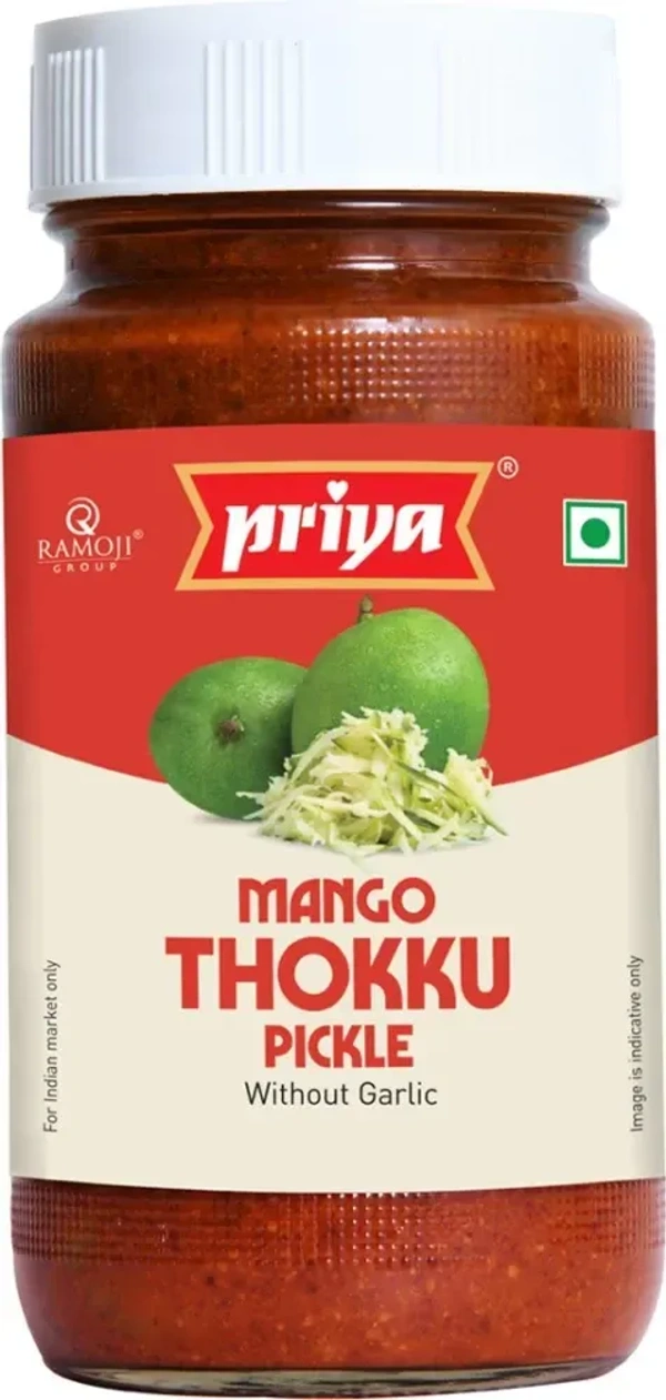 Priya Mango Thokku Pickle Wihout Garlic, 300g