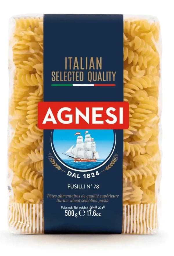 Agnesi Pasta Fusilli N.78, 500g