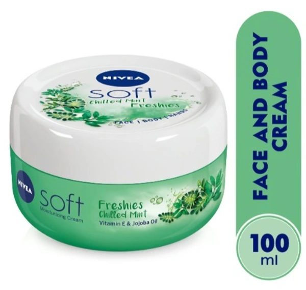Nivea Soft Moisturizing Cream With Chilled Mint - 100ml