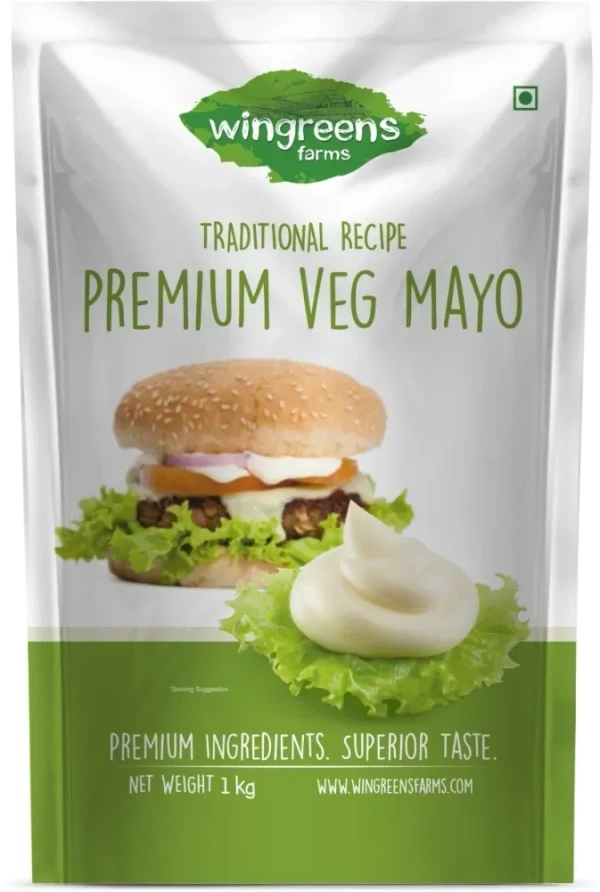Wingreens Premium Mayonnaise (Veg), 1 kg