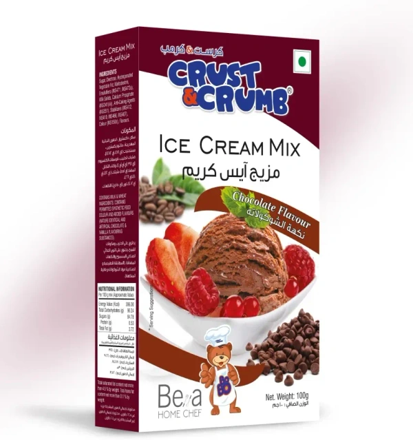 Crust & Crumb Ice Cream Mix Chocolate Flavour, 100g