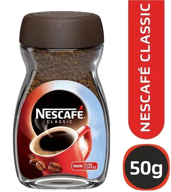 Nescafe Classic Pure Coffee, 50g Bottle