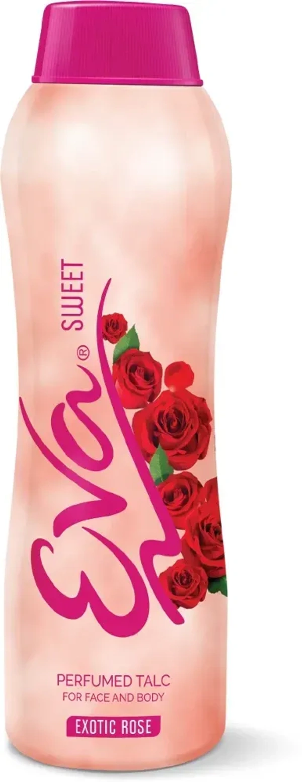 Eva Sweet Perfumed Talc Exotic Rose, 100g