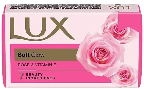 Lux Bathing Soap Soft Glow Rose& Vitamin E, 51g