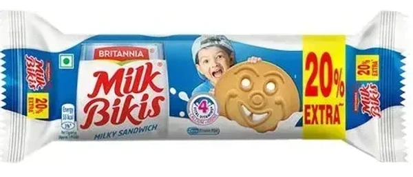 Britannia Biscuits Milk Bikis Milk Cream Biscuit, 120g