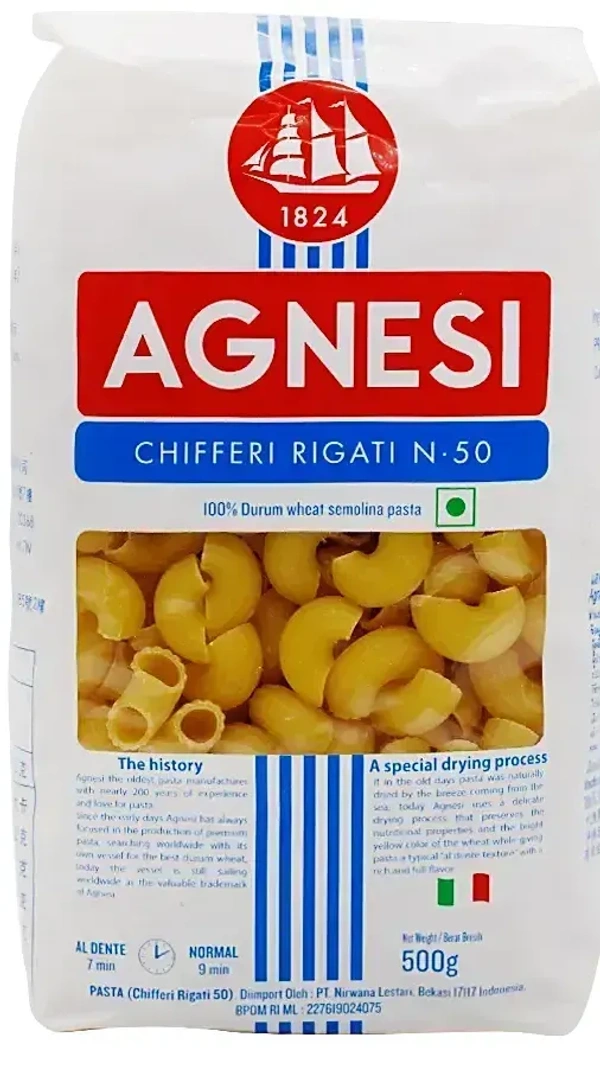 Agnesi Chifferi Rigati N.50, 500g