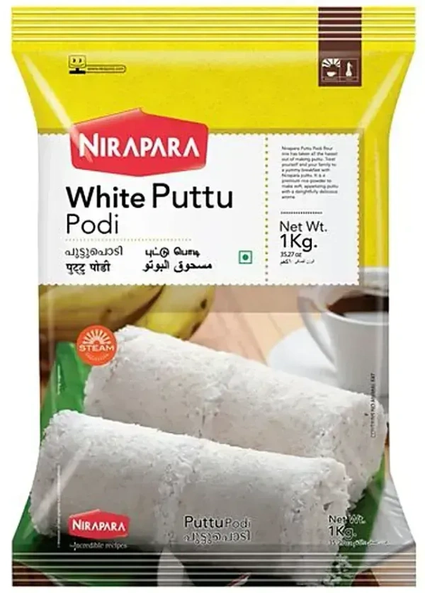 Nirapara White Puttu Podi Packet, 1 kg