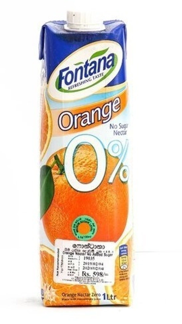 Fontana Orange Juice 100% Natural 1L