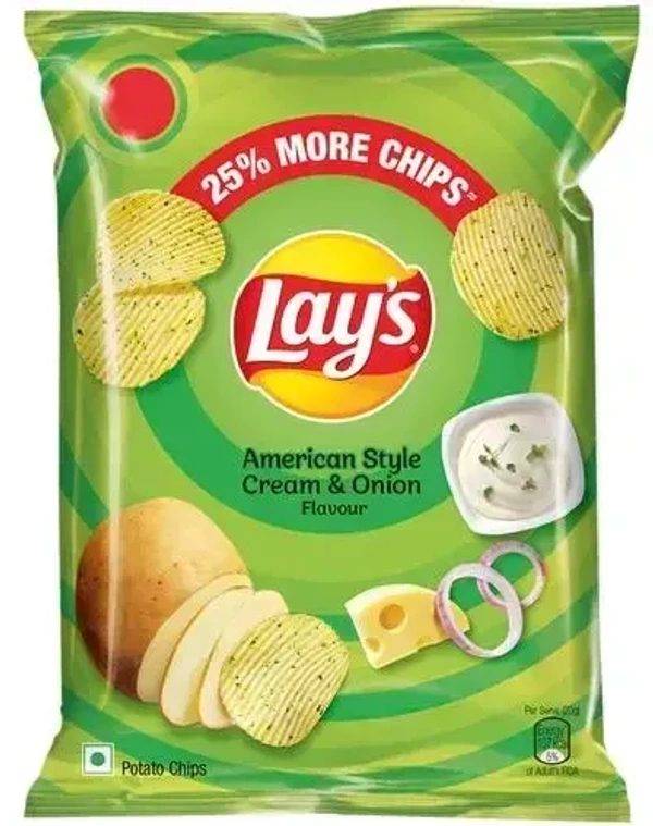 Lay's American Style Cream& Onion Flavour, 52g