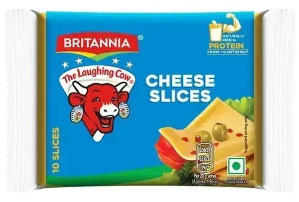Britannia The Laughing Cow Processed Cheese Slice - Goodness Of Cows Milk, 100 g