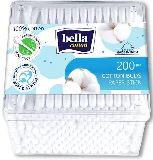 Bella Cotton Buds 200 Nos Box, 1 pcs