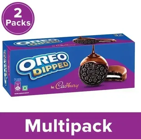 Cadbury Oreo Cadbury Dipped Biscuits Multipack 2x150g, 300g