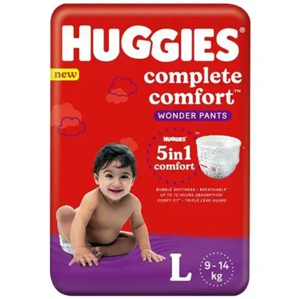 Huggies Wonder Pants Large (9 - 14 kg), 5 Diapers