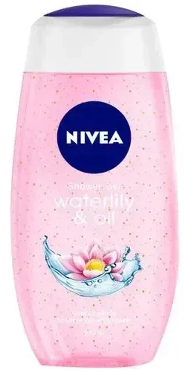 Nivea Shower Gel Water Lily Loofa, 250ml