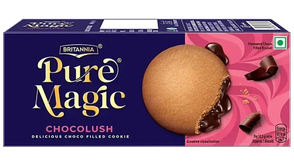 Britannia Pure Magic Chocolush - Delicious Choco Filled Cookie, 60g