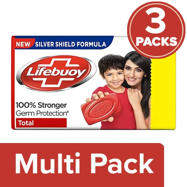Lifebuoy Silver Shield Formula, 100g ( Pack of 3)