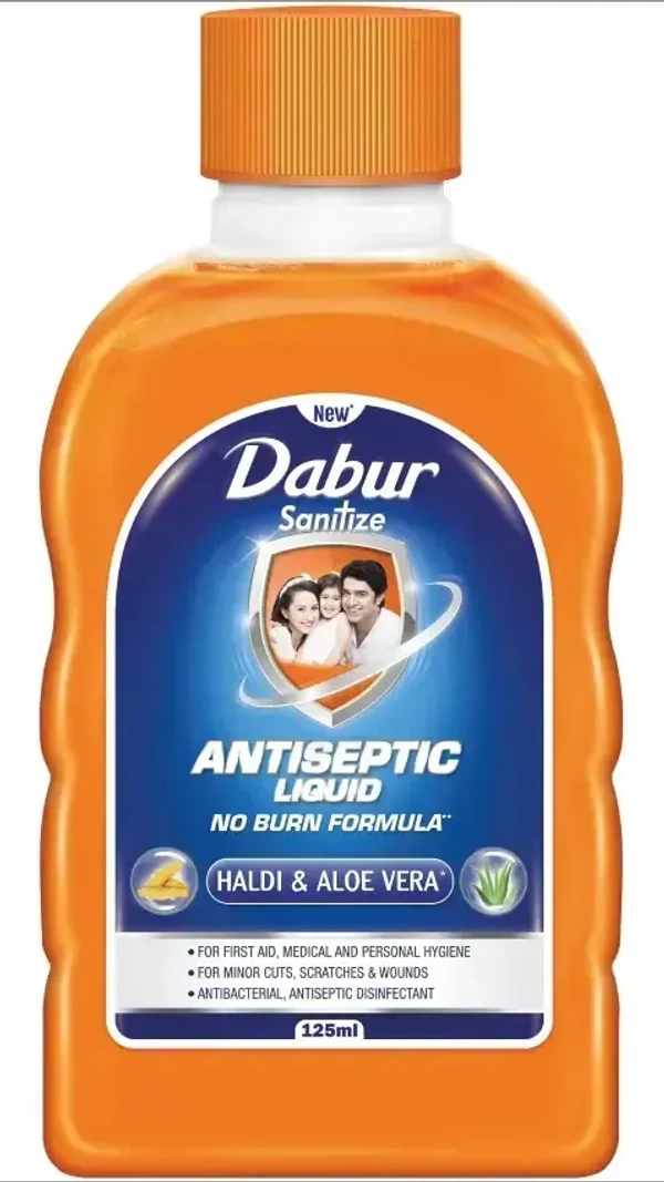 Dabur Sanitize Antiseptic Liquid, 125ml