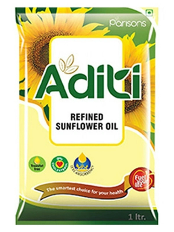 Parisons Aditi Refined Sunflower Oil Pouch, 1L