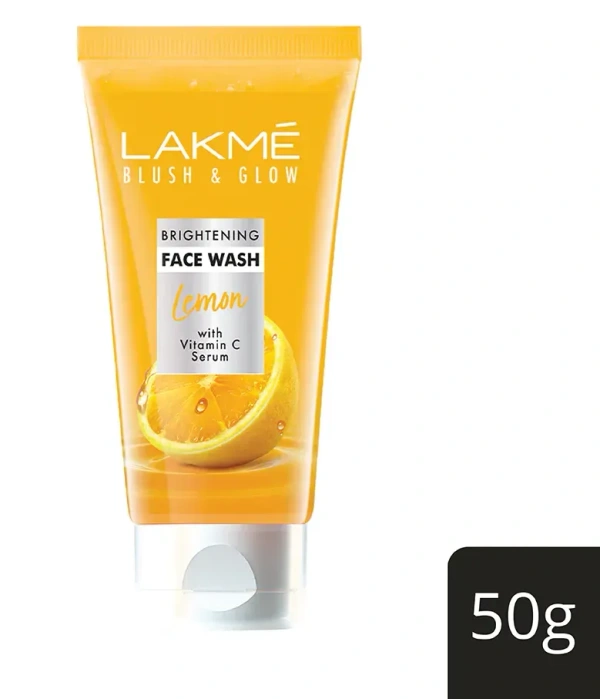 Lakme Blush Glow Face Wash Gel Lemon, 50g