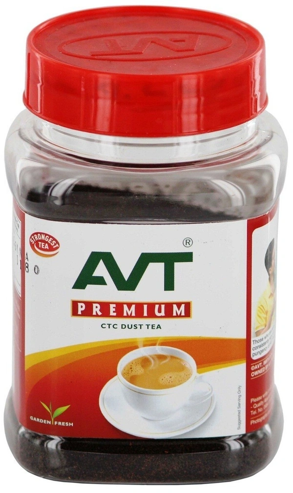 AVT Premium CTC Dust Tea, 250g Bottle