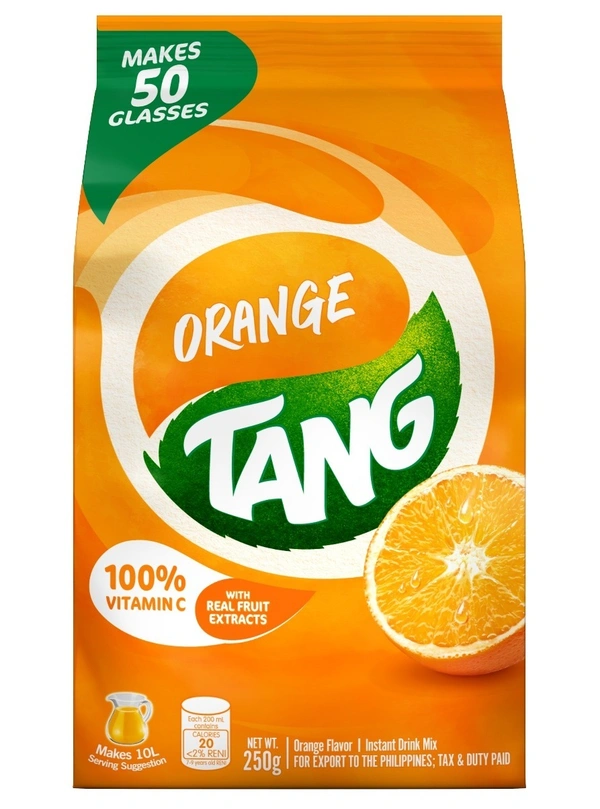 Tang Instant Drink Mix - Orange Flavor 250g