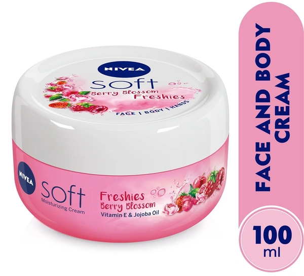 Nivea Soft Moisturiser Cherry Blossom, 100ml