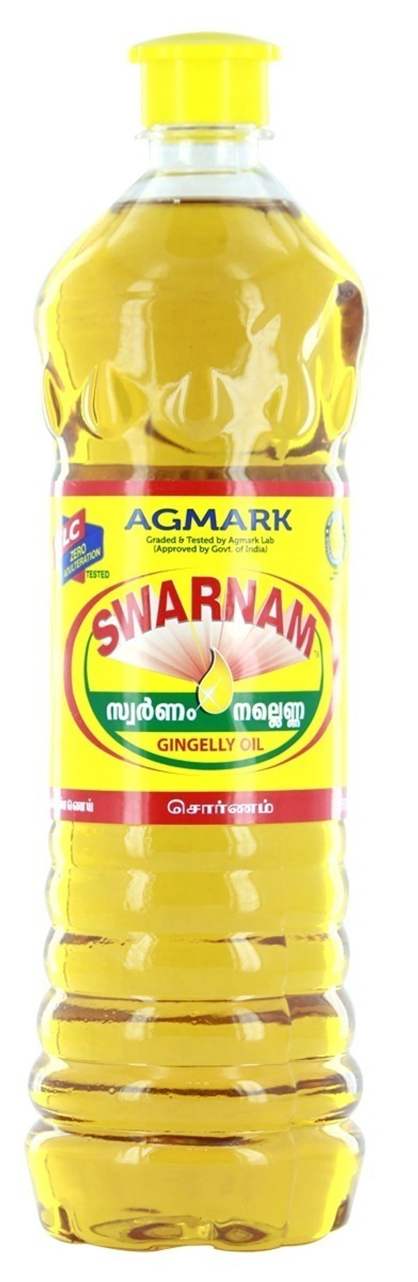 Swarnam Agmark Gingelly Oil Bottle, 1L