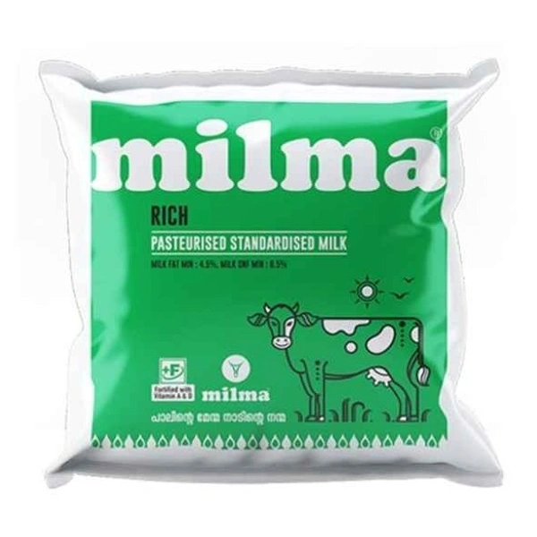 Milma Rich Pasteurised Standardised Milk, 1L