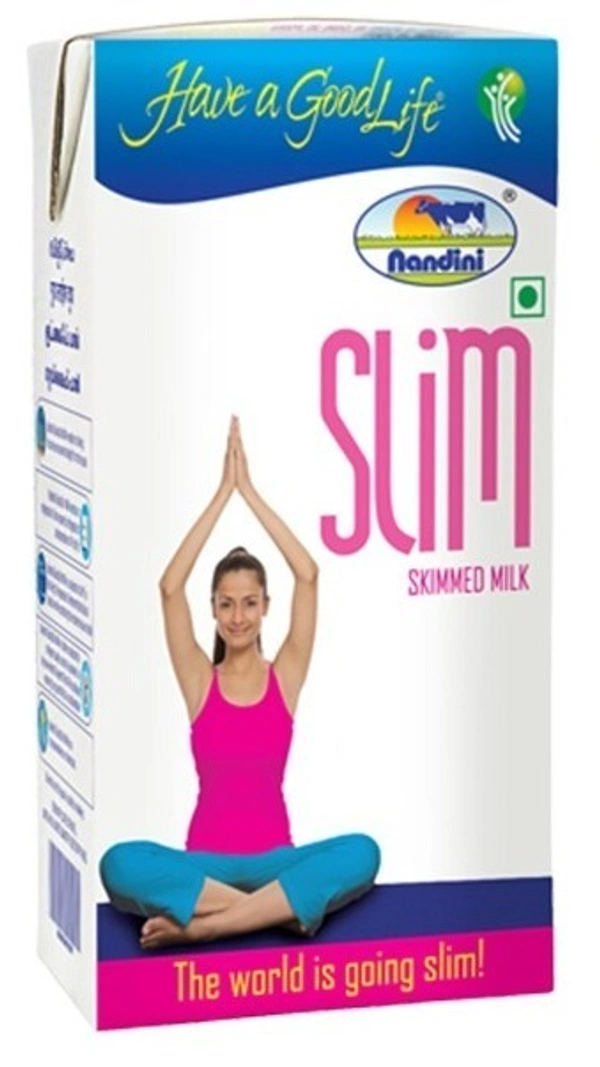 Nandini Slim UHT Treated Skimmed Milk, 500ml Carton
