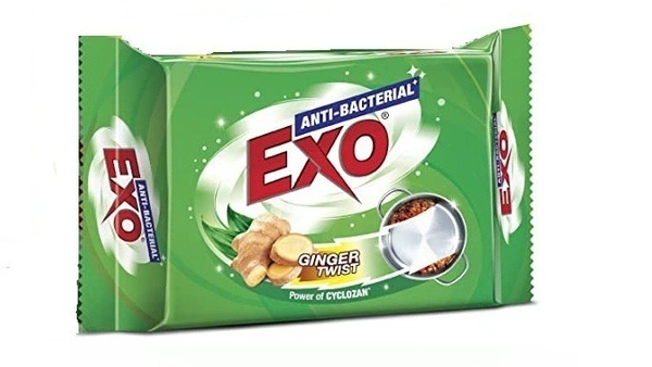 Exo Ginger Twist Anti Bacterial Dishwash Bar, 125g