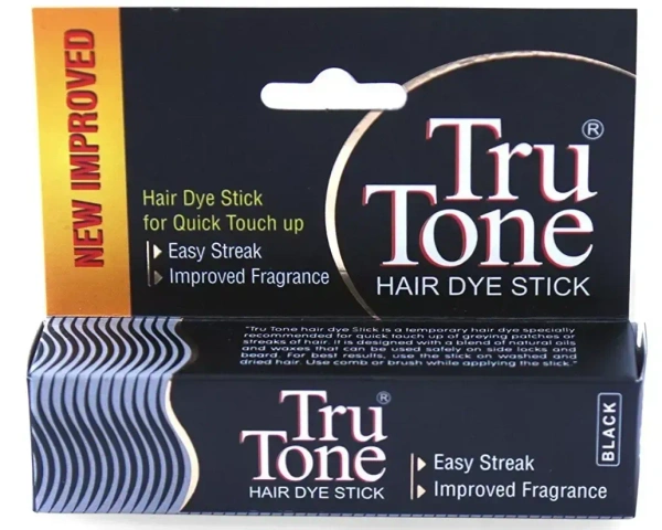 Tru Tone Hair Daye Stisk Improved Fragrance Stick Black, 7.5g