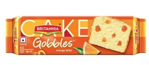 Britannia Gobbles Orange Bites - 60g