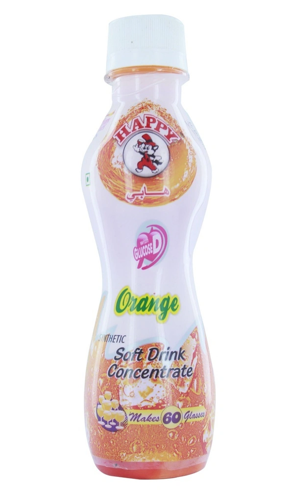 Happy Orange Soft Drink Concentrate, 200ml