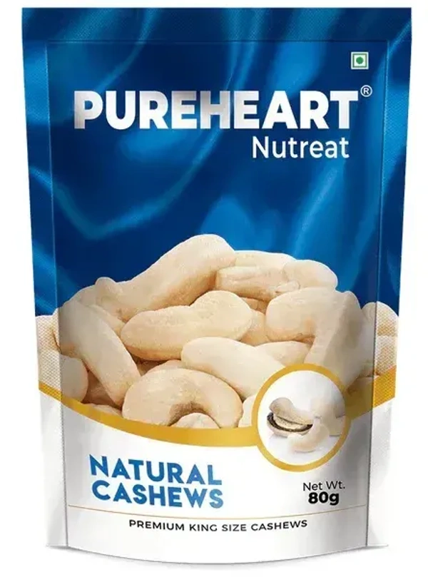 Pureheart Nutreat Natural Cashews, 80g