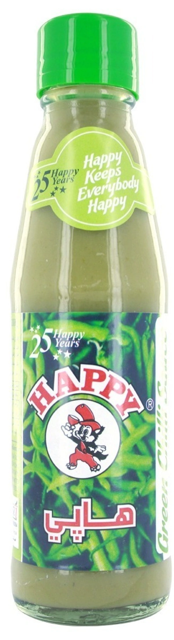 Happy Green Chilli Sauce Bottle, 200g