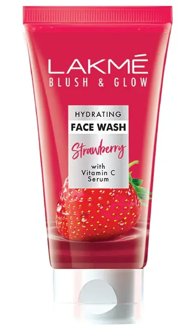 Lakme Blush And Glow Strawberry Face Wash, 50g
