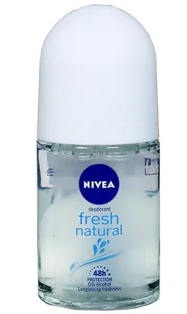 Nivea Fresh Natural Deodorant Roll On, 25ml