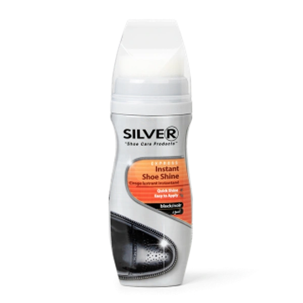 Silver Express Instant Shoe Shine Black, 75 ml