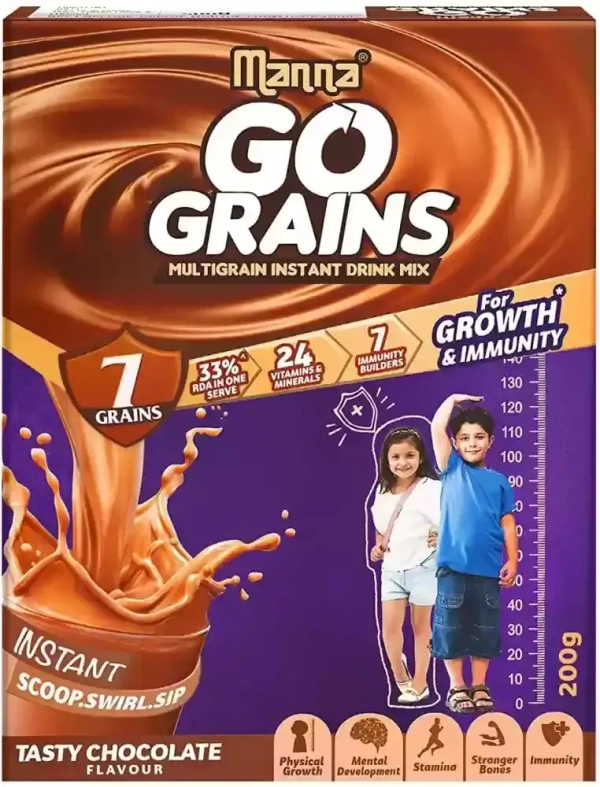 Manna Go Grains Chocolate 200g