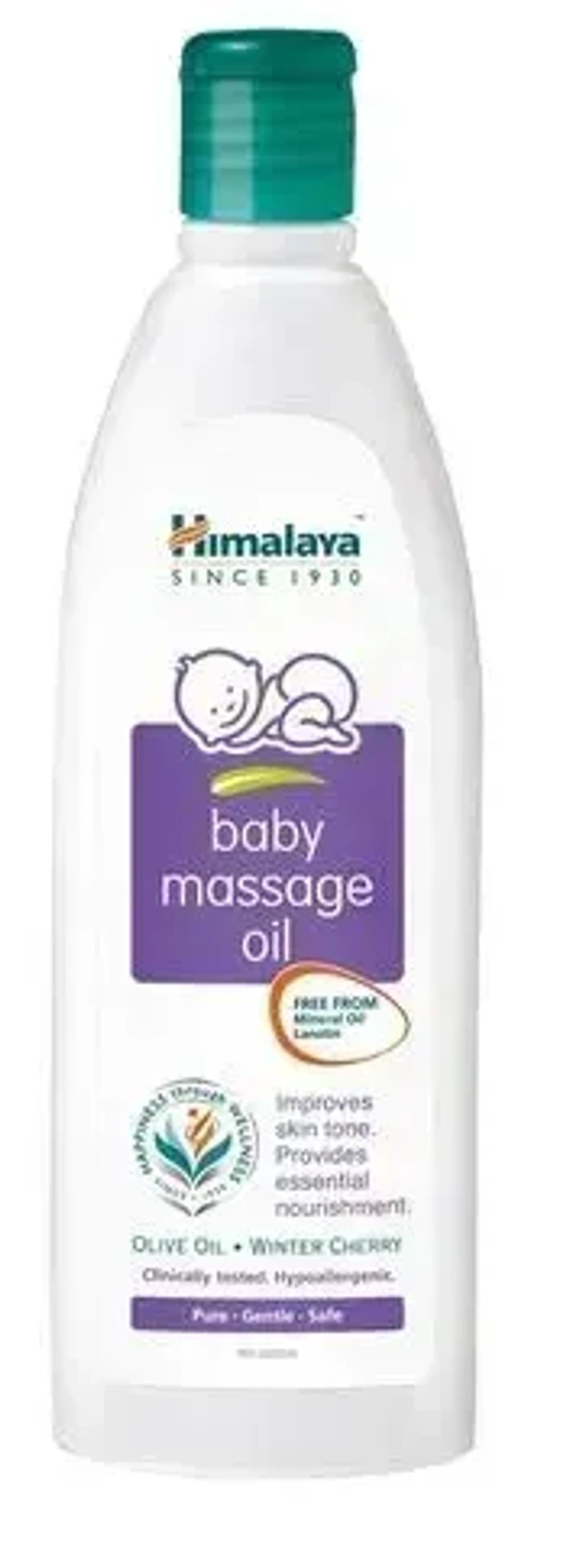 Himalaya Baby Massage Oil (Olive Oil& Winter Cherry), 100ml