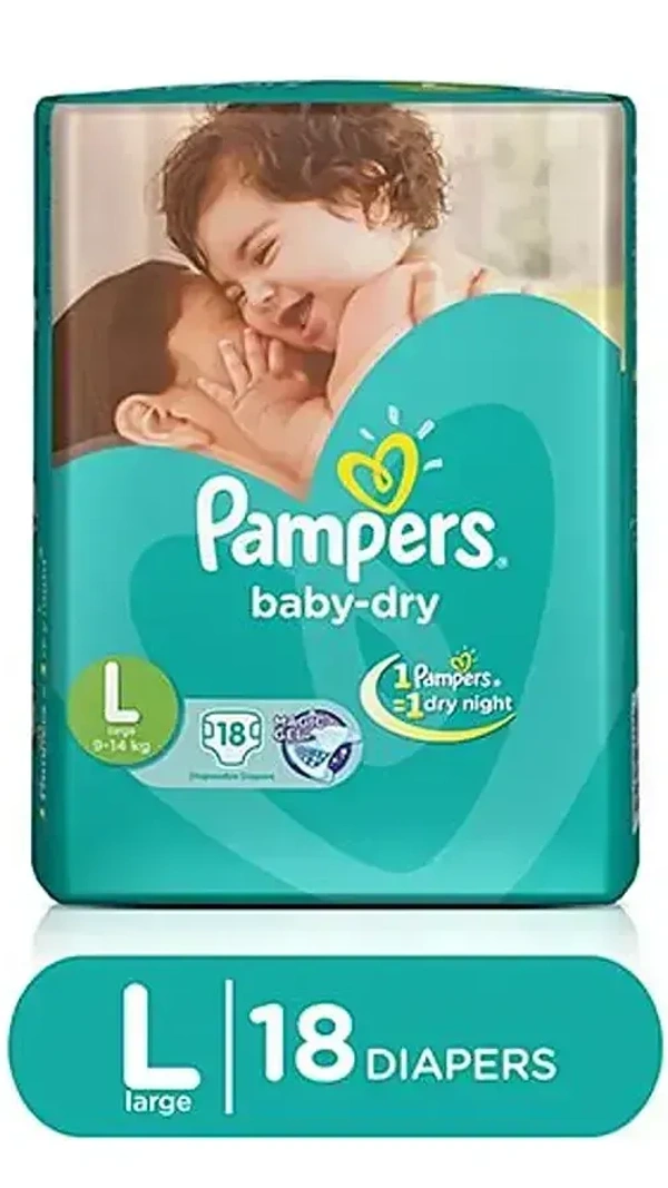 Pampers Baby Dry Large (18 Nos)